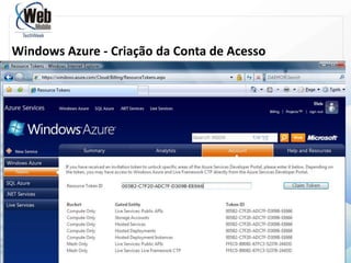 Infra-estruturaescalável e tolerante a falhas.