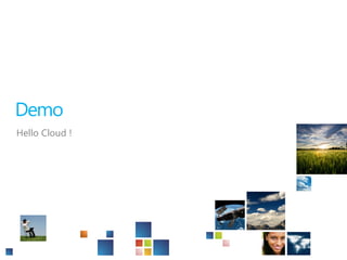 Demo
Hello Cloud !
 