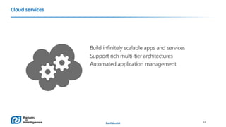 Cloud services

Confidential

14

 