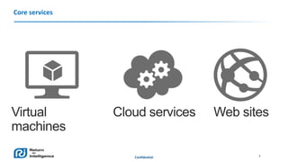 Core services

Confidential

5

 