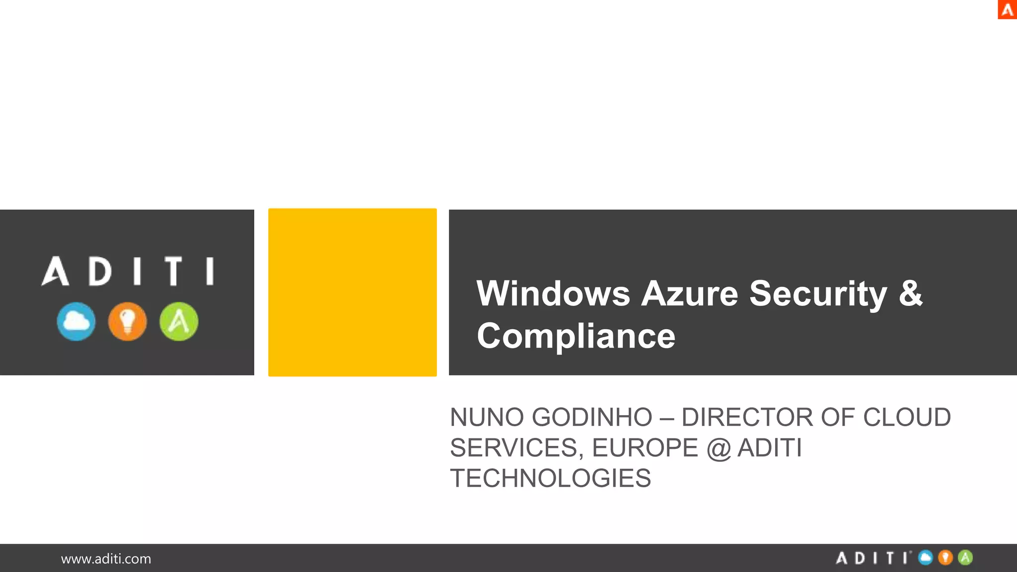 Windows Azure Security & Compliance | PPT
