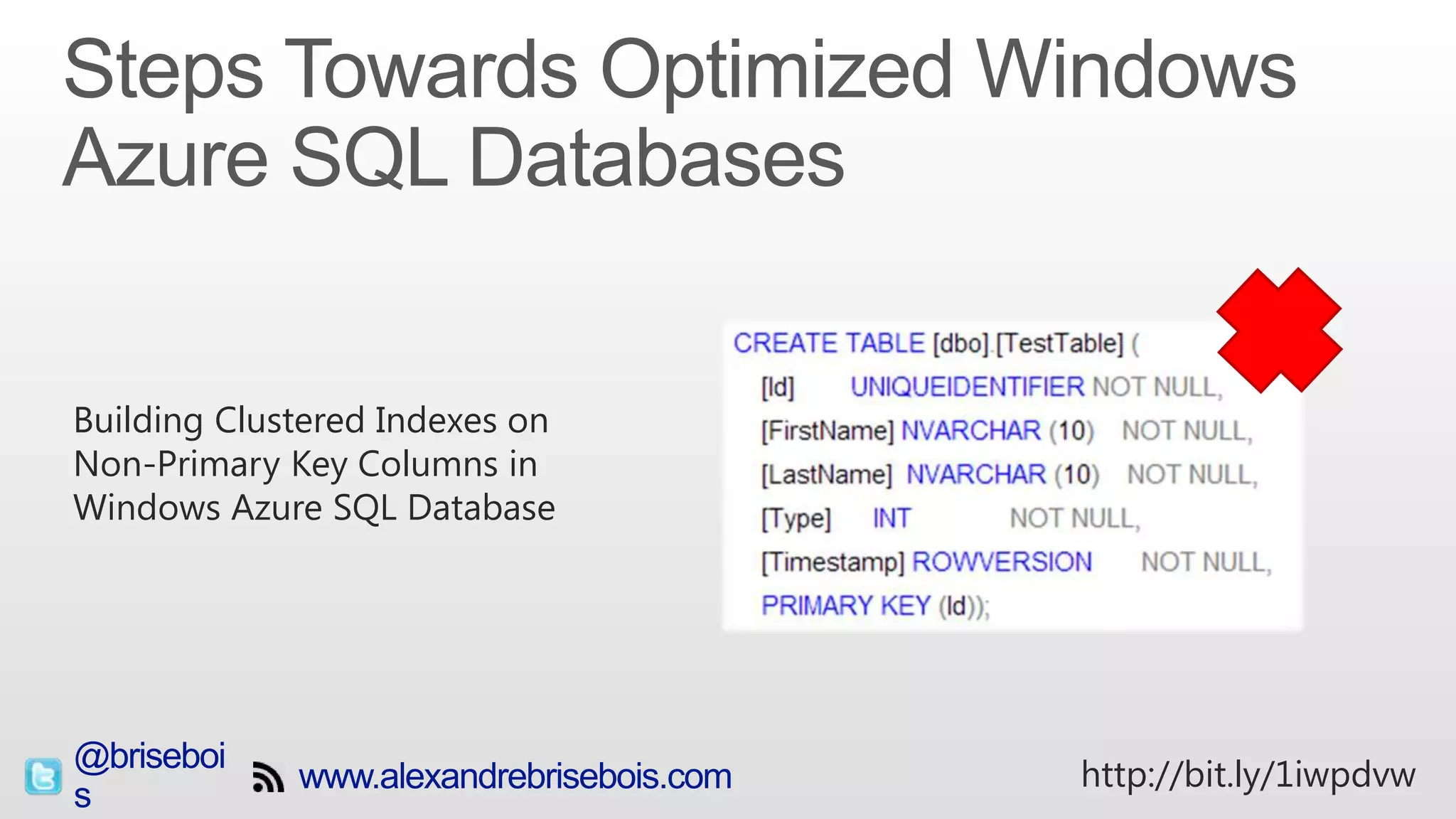 Windows azure sql database & your data | PPT