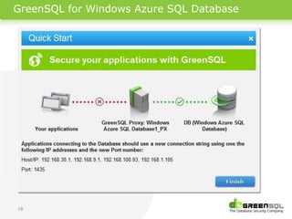 GreenSQL for Windows Azure SQL Database




18
 