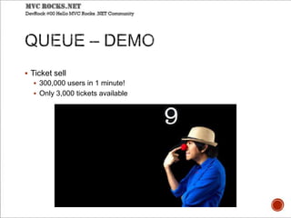  Ticket sell
 300,000 users in 1 minute!
 Only 3,000 tickets available
 