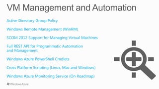 Windows Azure Virtual Machines | PPTX