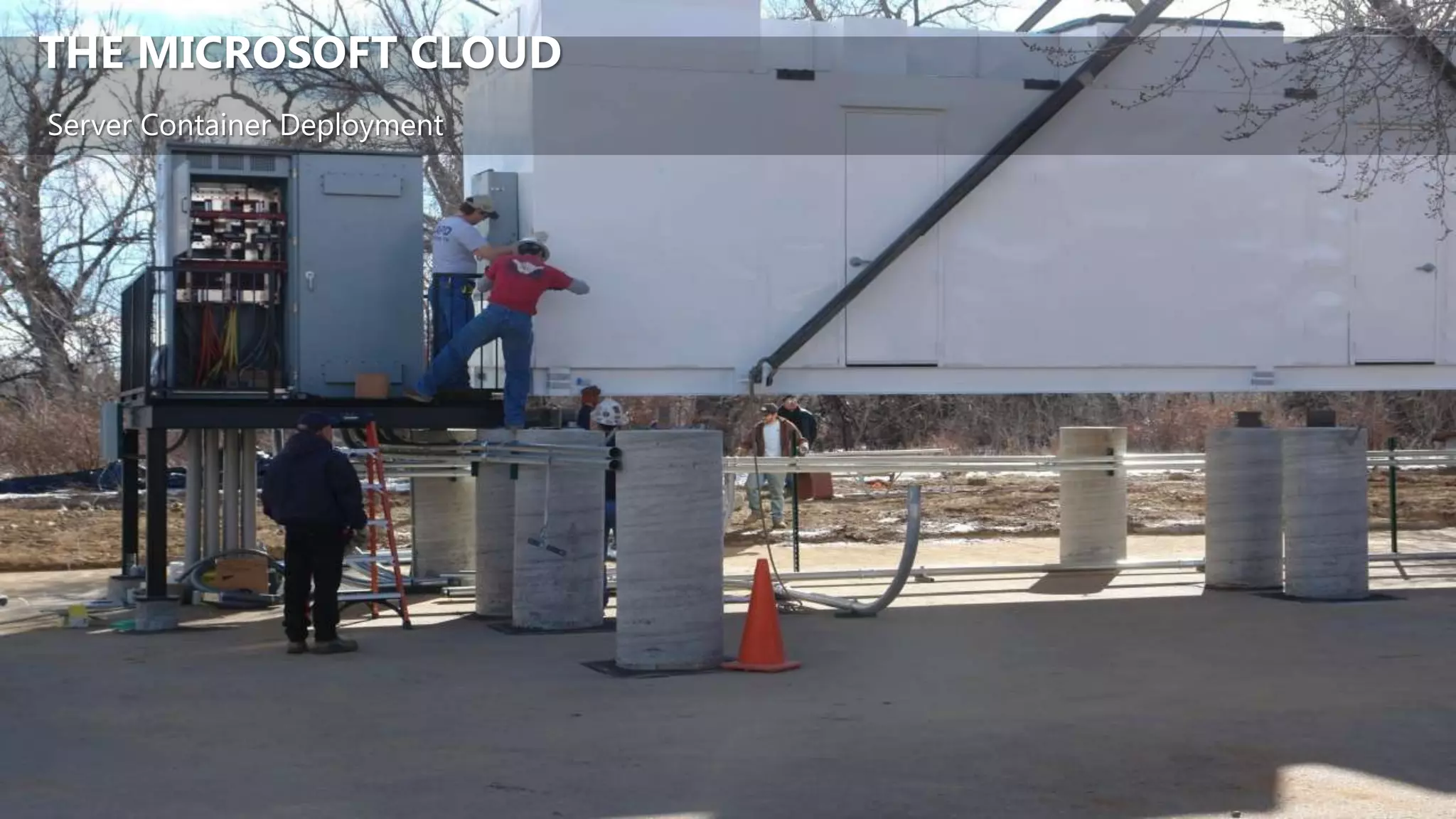 THE MICROSOFT CLOUD
Server Container Deployment
 