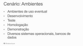 Windows Azure: Recursos e Serviços Disponíveis