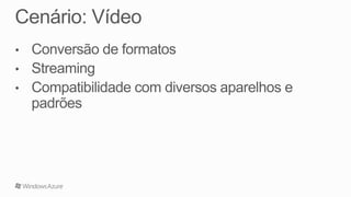 Windows Azure: Recursos e Serviços Disponíveis