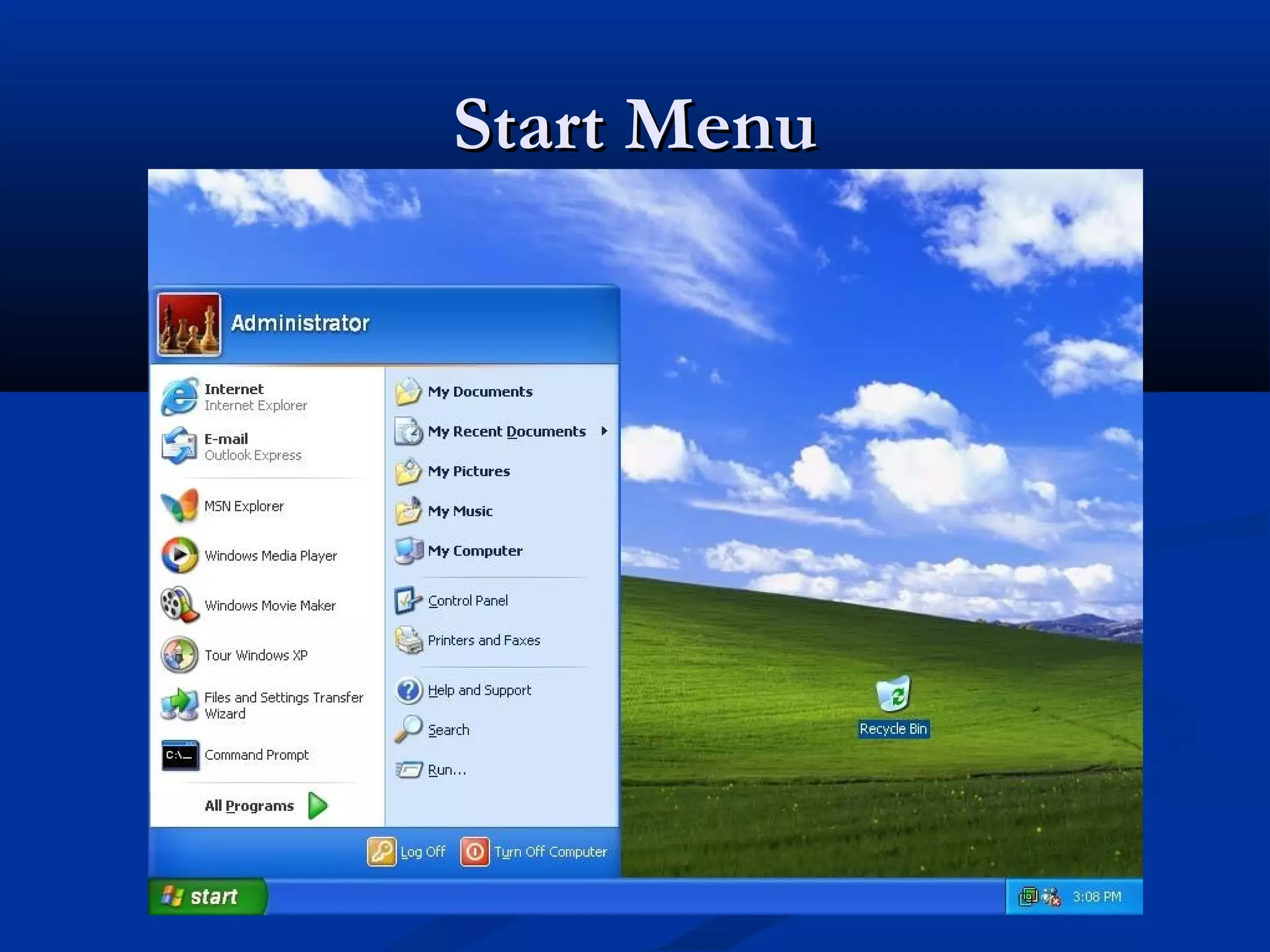 Start MenuStart Menu
 