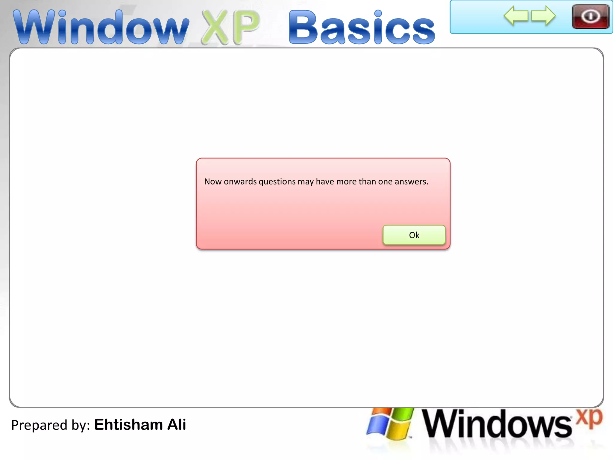 Windows Basic Quiz PPT Windows basic quiz ppt