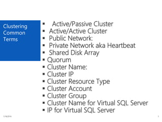 Windows clustering and quorum basics | PPTX | Computing | Technology ...