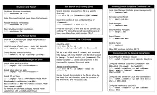 Windows command line_sheet_v1 | PDF