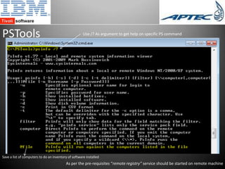 Windows Command Line Tools | PPTX