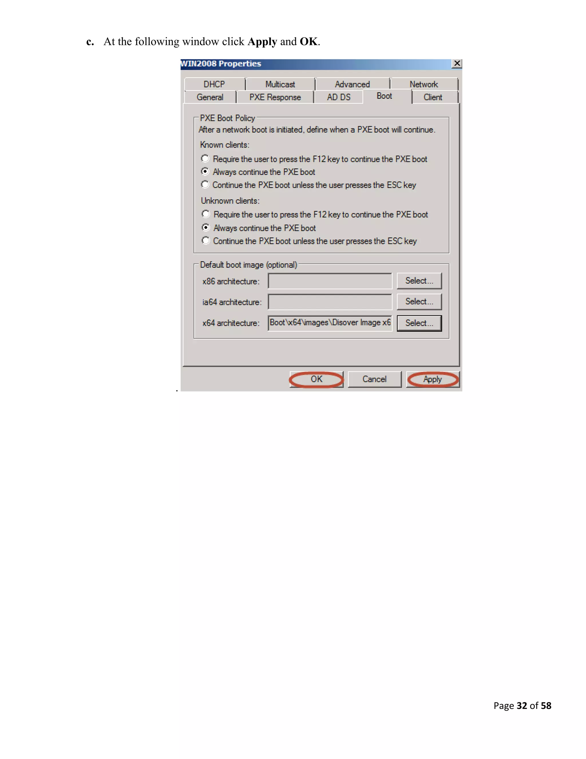Page 32 of 58
c. At the following window click Apply and OK.
.
 