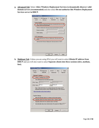 Windows Deployment Services Tutorial | PDF