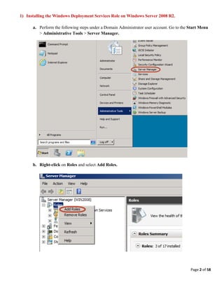 Windows Deployment Services Tutorial | PDF