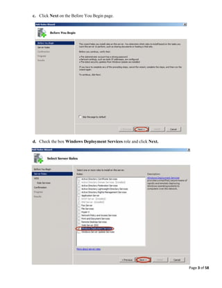 Windows Deployment Services Tutorial | PDF