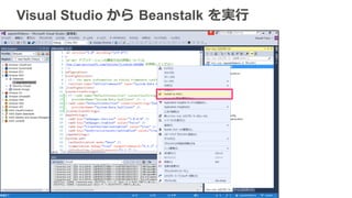 Visual Studio から  Beanstalk  を実⾏行行
 