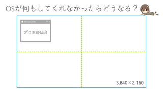 3,840×2,160
プロ生@仙台
Window title
 