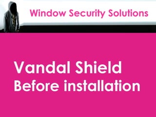 Window Security Solutions  