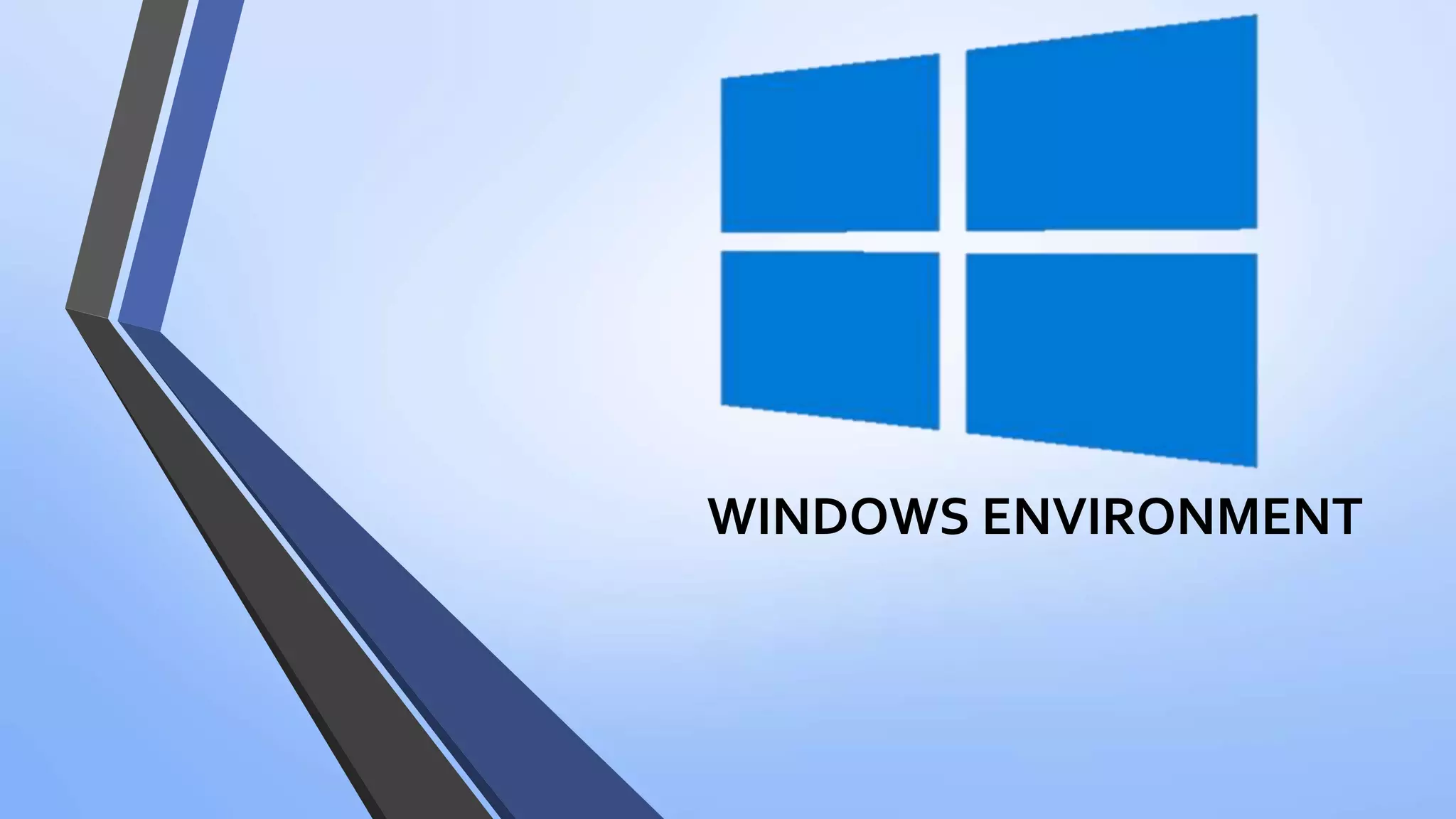 WINDOWS ENVIRONMENT
 