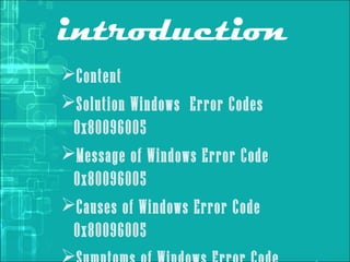 Windows Error Code 0x Af9
