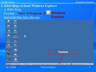 Slide bài giảng hướng dẫn về Windows Explorer.ppt