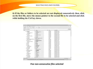 Selecting Files and Folders - R.D.Sivakumar | PPTX
