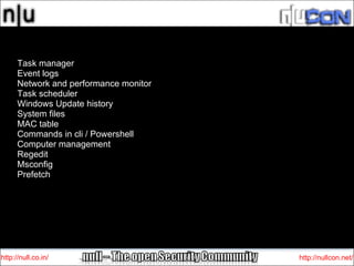 Windows forensic artifacts | PPT