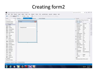 Creating form2
 
