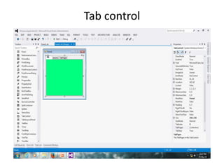Tab control
 
