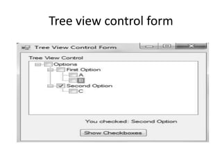 Tree view control form
 