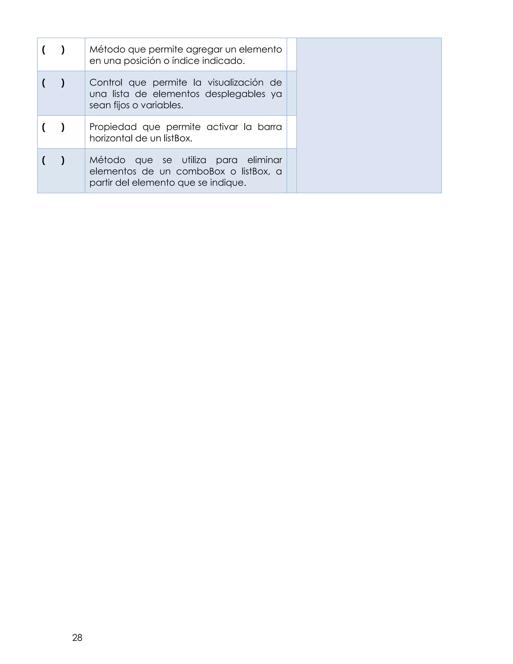 Windows forms c# visual basic .net ejercicios | PDF