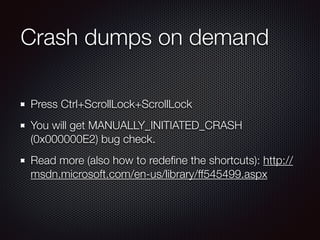 Windows guest debugging presentation from KVM Forum 2012 | PDF