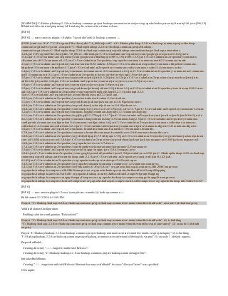 [WARNING] C:Hadoophadoop-2.2.0-srchadoop-common-projecthadoop-commonsrcmainjavaorgapachehadoopsecuritySecurityUtil.java:[596,20]
IPAddressUtil is internal proprietary API and may be removed in a future release
[INFO]
[INFO] --- native-maven-plugin:1.0-alpha-7:javah (default) @ hadoop-common ---
[INFO] cmd.exe /X /C ""C:Program FilesJavajdk1.7.0_80binjavah" -d C:Hadoophadoop-2.2.0-srchadoop-common-projecthadoop-
commontargetnativejavah -classpath "C:Hadoophadoop-2.2.0-srchadoop-common-projecthadoop-
commontargetclasses;C:Hadoophadoop-2.2.0-srchadoop-common-projecthadoop-annotationstargethadoop-annotations-
2.2.0.jar;C:Program FilesJavajdk1.7.0_80jre..libtools.jar;C:Usersadmin.m2repositorycomgoogleguavaguava11.0.2guava-
11.0.2.jar;C:Usersadmin.m2repositorycomgooglecodefindbugsjsr3051.3.9jsr305-1.3.9.jar;C:Usersadmin.m2repositorycommons-
clicommons-cli1.2commons-cli-1.2.jar;C:Usersadmin.m2repositoryorgapachecommonscommons-math2.1commons-math-
2.1.jar;C:Usersadmin.m2repositoryxmlencxmlenc0.52xmlenc-0.52.jar;C:Usersadmin.m2repositorycommons-httpclientcommons-
httpclient3.1commons-httpclient-3.1.jar;C:Usersadmin.m2repositorycommons-codeccommons-codec1.4commons-codec-
1.4.jar;C:Usersadmin.m2repositorycommons-iocommons-io2.1commons-io-2.1.jar;C:Usersadmin.m2repositorycommons-netcommons-
net3.1commons-net-3.1.jar;C:Usersadmin.m2repositoryjavaxservletservlet-api2.5servlet-api-
2.5.jar;C:Usersadmin.m2repositoryorgmortbayjettyjetty6.1.26jetty-6.1.26.jar;C:Usersadmin.m2repositoryorgmortbayjettyjetty-
util6.1.26jetty-util-6.1.26.jar;C:Usersadmin.m2repositorycomsunjerseyjersey-core1.9jersey-core-
1.9.jar;C:Usersadmin.m2repositorycomsunjerseyjersey-json1.9jersey-json-
1.9.jar;C:Usersadmin.m2repositoryorgcodehausjettisonjettison1.1jettison-1.1.jar;C:Usersadmin.m2repositorystaxstax-api1.0.1stax-
api-1.0.1.jar;C:Usersadmin.m2repositorycomsunxmlbindjaxb-impl2.2.3-1jaxb-impl-2.2.3-
1.jar;C:Usersadmin.m2repositoryjavaxxmlbindjaxb-api2.2.2jaxb-api-
2.2.2.jar;C:Usersadmin.m2repositoryjavaxactivationactivation1.1activation-
1.1.jar;C:Usersadmin.m2repositoryorgcodehausjacksonjackson-jaxrs1.8.8jackson-jaxrs-
1.8.8.jar;C:Usersadmin.m2repositoryorgcodehausjacksonjackson-xc1.8.8jackson-xc-
1.8.8.jar;C:Usersadmin.m2repositorycomsunjerseyjersey-server1.9jersey-server-1.9.jar;C:Usersadmin.m2repositoryasmasm3.2asm-
3.2.jar;C:Usersadmin.m2repositorycommons-loggingcommons-logging1.1.1commons-logging-
1.1.1.jar;C:Usersadmin.m2repositorylog4jlog4j1.2.17log4j-1.2.17.jar;C:Usersadmin.m2repositorynetjavadevjets3tjets3t0.6.1jets3t-
0.6.1.jar;C:Usersadmin.m2repositorycommons-langcommons-lang2.5commons-lang-2.5.jar;C:Usersadmin.m2repositorycommons-
configurationcommons-configuration1.6commons-configuration-1.6.jar;C:Usersadmin.m2repositorycommons-collectionscommons-
collections3.2.1commons-collections-3.2.1.jar;C:Usersadmin.m2repositorycommons-digestercommons-digester1.8commons-digester-
1.8.jar;C:Usersadmin.m2repositorycommons-beanutilscommons-beanutils1.7.0commons-beanutils-
1.7.0.jar;C:Usersadmin.m2repositorycommons-beanutilscommons-beanutils-core1.8.0commons-beanutils-core-
1.8.0.jar;C:Usersadmin.m2repositoryorgslf4jslf4j-api1.7.5slf4j-api-1.7.5.jar;C:Usersadmin.m2repositoryorgcodehausjacksonjackson-
core-asl1.8.8jackson-core-asl-1.8.8.jar;C:Usersadmin.m2repositoryorgcodehausjacksonjackson-mapper-asl1.8.8jackson-mapper-asl-
1.8.8.jar;C:Usersadmin.m2repositoryorgapacheavroavro1.7.4avro-
1.7.4.jar;C:Usersadmin.m2repositorycomthoughtworksparanamerparanamer2.3paranamer-
2.3.jar;C:Usersadmin.m2repositoryorgxerialsnappysnappy-java1.0.4.1snappy-java-
1.0.4.1.jar;C:Usersadmin.m2repositorycomgoogleprotobufprotobuf-java2.5.0protobuf-java-2.5.0.jar;C:Hadoophadoop-2.2.0-srchadoop-
common-projecthadoop-authtargethadoop-auth-2.2.0.jar;C:Usersadmin.m2repositorycomjcraftjsch0.1.42jsch-
0.1.42.jar;C:Usersadmin.m2repositoryorgapachezookeeperzookeeper3.4.5zookeeper-
3.4.5.jar;C:Usersadmin.m2repositoryorgapachecommonscommons-compress1.4.1commons-compress-
1.4.1.jar;C:Usersadmin.m2repositoryorgtukaanixz1.0xz-1.0.jar" org.apache.hadoop.io.compress.zlib.ZlibCompressor
org.apache.hadoop.io.compress.zlib.ZlibDecompressor org.apache.hadoop.security.JniBasedUnixGroupsMapping
org.apache.hadoop.io.nativeio.NativeIO org.apache.hadoop.security.JniBasedUnixGroupsNetgroupMapping
org.apache.hadoop.io.compress.snappy.SnappyCompressor org.apache.hadoop.io.compress.snappy.SnappyDecompressor
org.apache.hadoop.io.compress.lz4.Lz4Compressor org.apache.hadoop.io.compress.lz4.Lz4Decompressor org.apache.hadoop.util.NativeCrc32"
[INFO]
[INFO] --- exec-maven-plugin:1.2:exec (compile-ms-winutils) @ hadoop-common ---
Build started 2/13/2016 6:55:01 PM.
Project "C:Hadoophadoop-2.2.0-srchadoop-common-projecthadoop-commonsrcmainwinutilswinutils.sln" on node 1 (default targets).
ValidateSolutionConfiguration:
Building solution configuration "Release|x64".
Project "C:Hadoophadoop-2.2.0-srchadoop-common-projecthadoop-commonsrcmainwinutilswinutils.sln" (1) is building
"C:Hadoophadoop-2.2.0-srchadoop-common-projecthadoop-commonsrcmainwinutilswinutils.vcxproj.metaproj" (2) on node 1 (default
targets).
Project "C:Hadoophadoop-2.2.0-srchadoop-common-projecthadoop-commonsrcmainwinutilswinutils.vcxproj.metaproj" (2) is building
"C:Hadoophadoop-2.2.0-srchadoop-common-projecthadoop-commonsrcmainwinutilslibwinutils.vcxproj" (3) on node 1 (default targets).
PrepareForBuild:
Creating directory "......targetwinutilsx64Release".
Creating directory "C:Hadoophadoop-2.2.0-srchadoop-common-projecthadoop-commontarget/bin/".
InitializeBuildStatus:
Creating "......targetwinutilsx64Releaselibwinutils.unsuccessfulbuild" because "AlwaysCreate" was specified.
ClCompile:
 