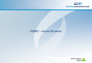 DEMO – Avant Browser
 