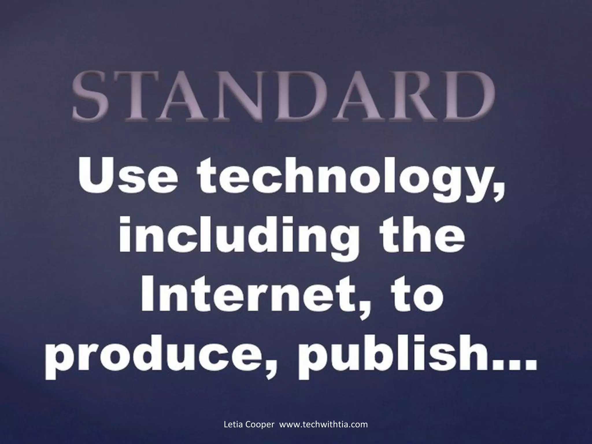 Letia Cooper www.techwithtia.com

 