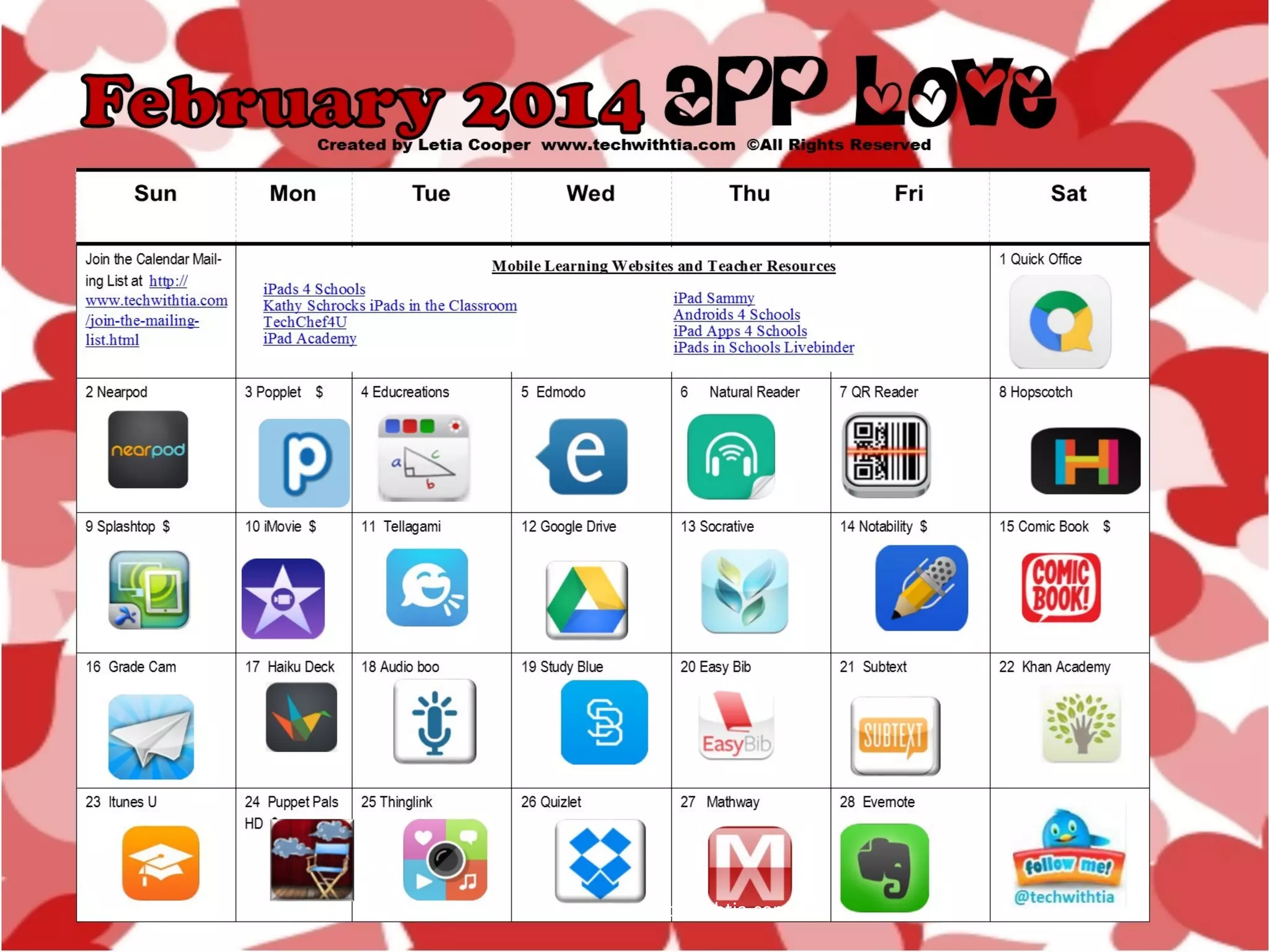 Letia Cooper www.techwithtia.com

 