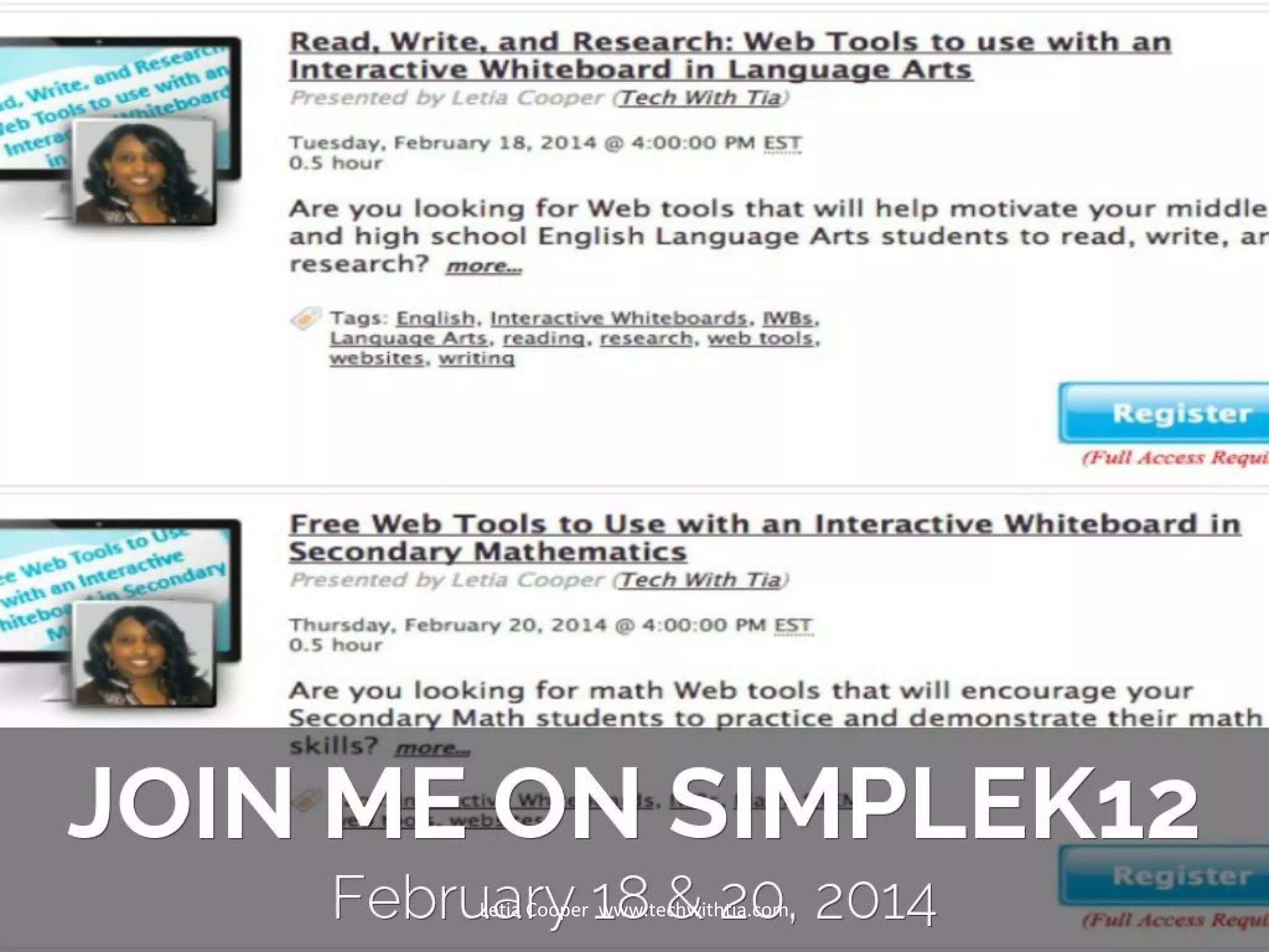 Letia Cooper www.techwithtia.com

 