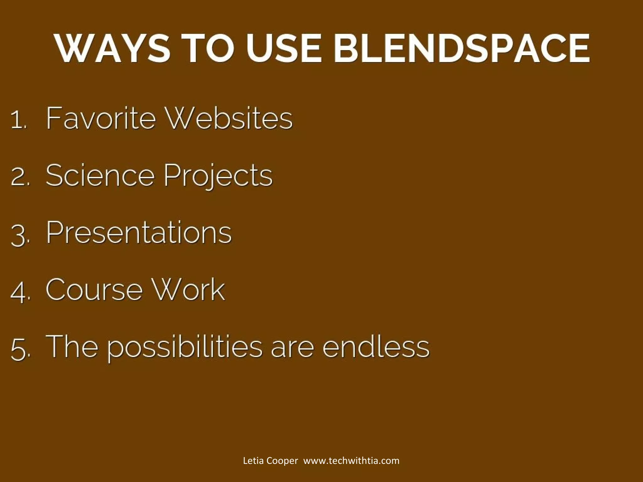 Letia Cooper www.techwithtia.com

 