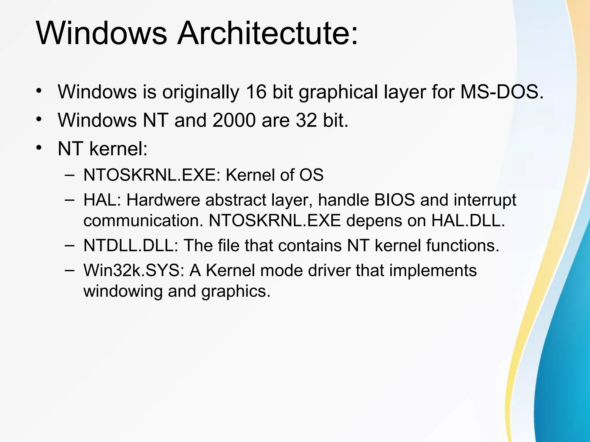 Windows internals | PPT