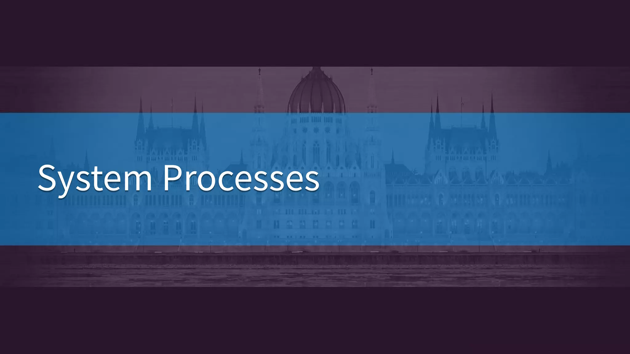 System ProcessesSystem Processes
 