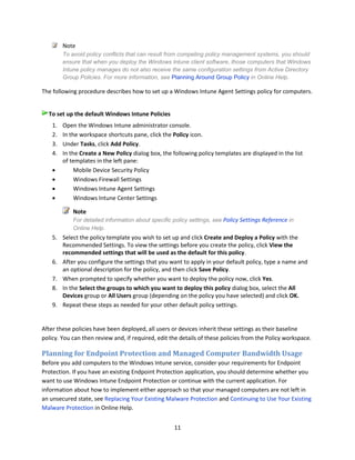 Microsoft Windows Intune getting started guide dec 2012 release | PDF