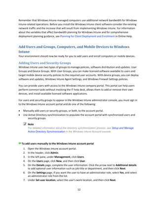 Microsoft Windows Intune getting started guide dec 2012 release | PDF