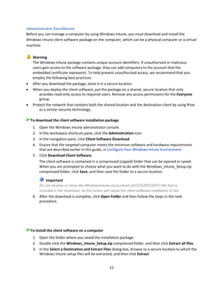 Microsoft Windows Intune getting started guide dec 2012 release | PDF
