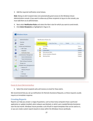 Microsoft Windows Intune getting started guide dec 2012 release | PDF
