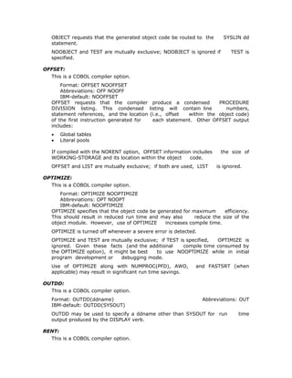 COBOL COMPILATION | PDF