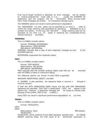 COBOL COMPILATION | PDF