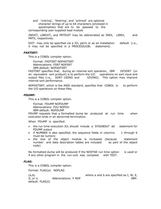 COBOL COMPILATION | PDF