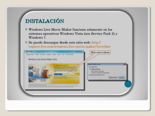 Windows live movie maker